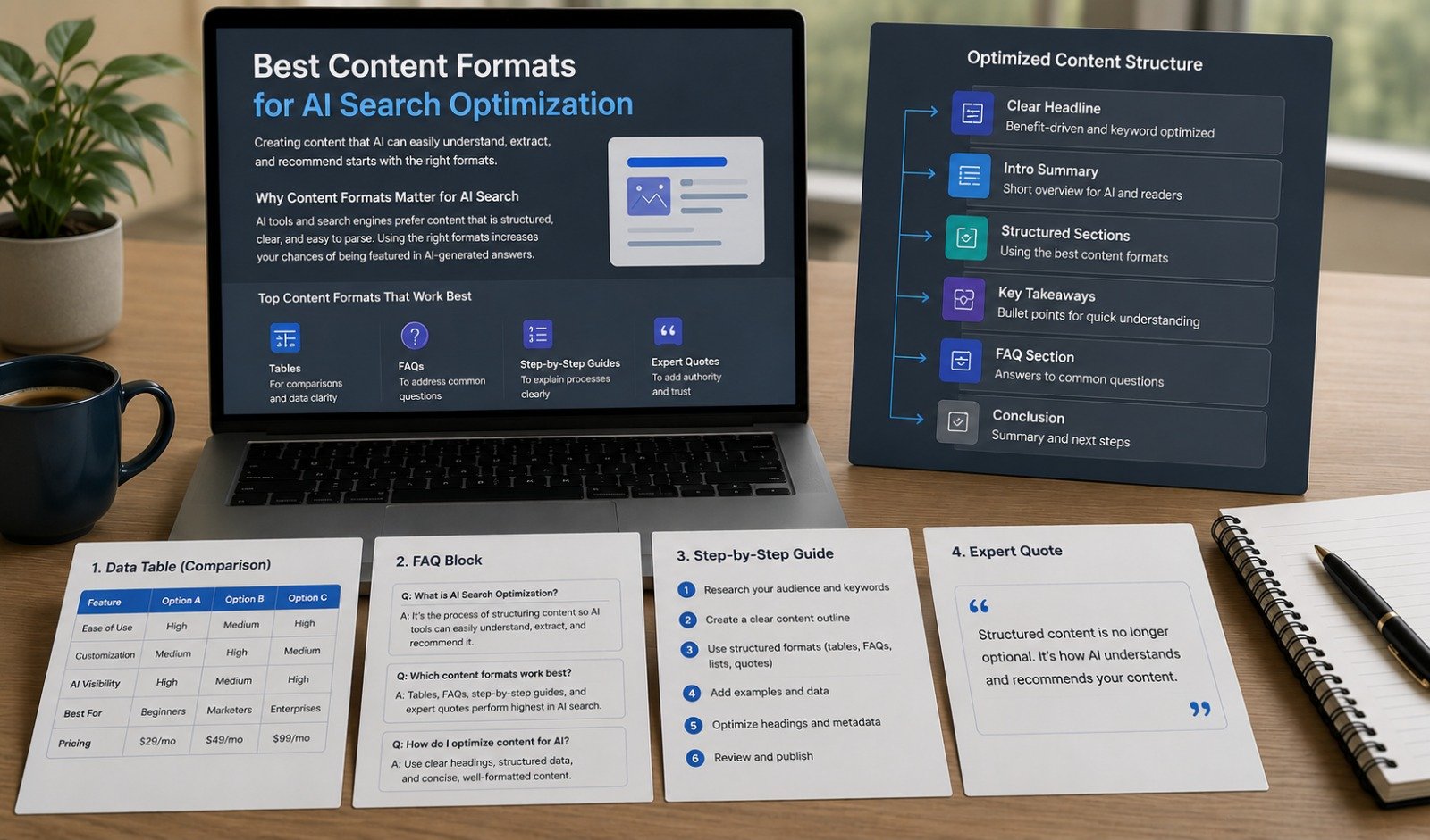 Best Content Formats for AI Search Optimization
