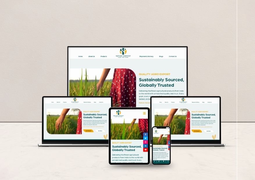 Nature Harvest Website Design