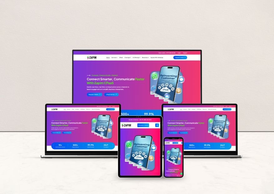 Zapim Website Design
